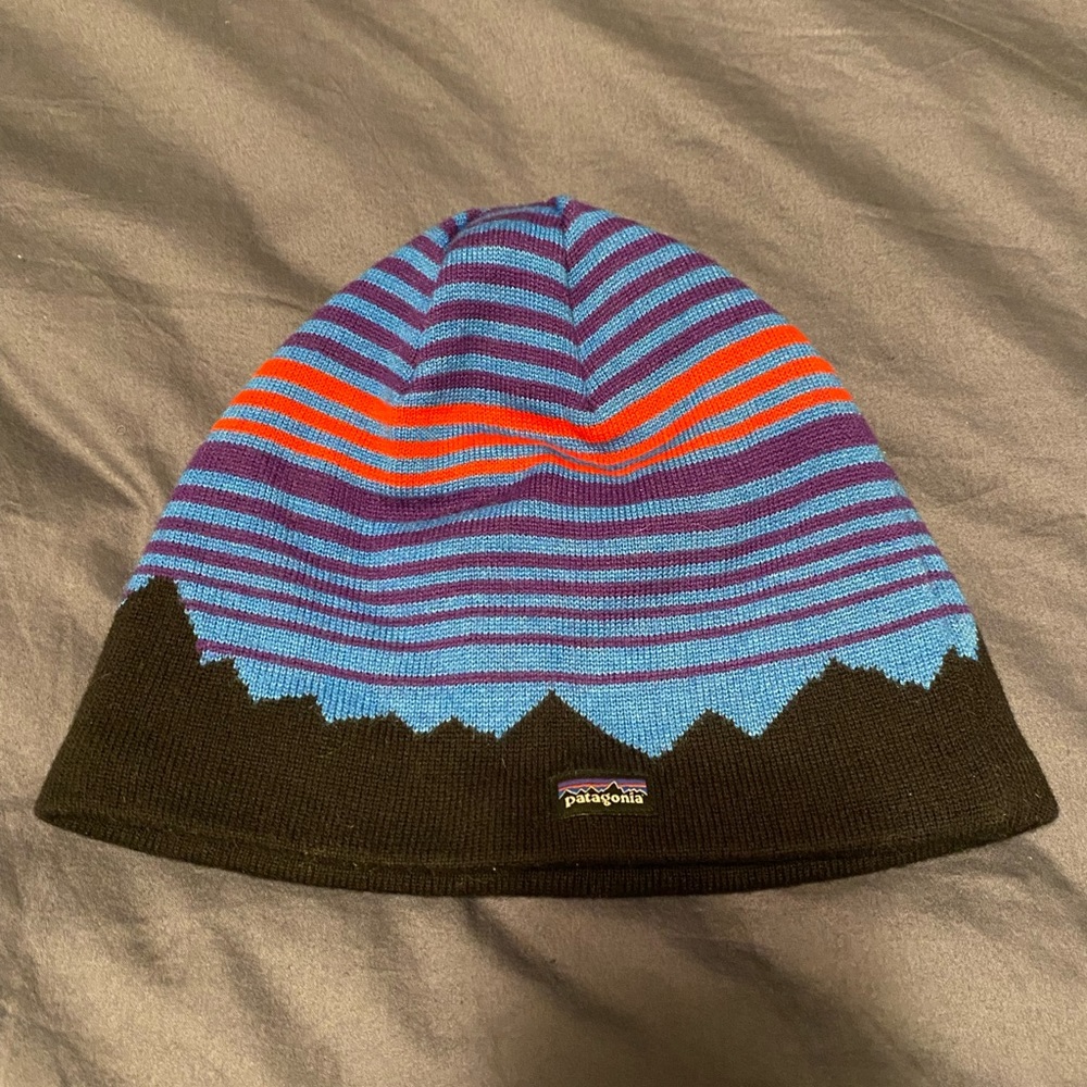 Vintage Patagonia Fitz Roy Fleece Lined Beanie